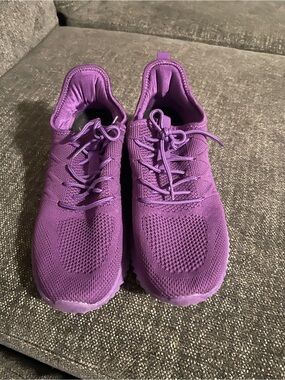 Amazon Women's Knit Lace-Up Sneaker - Purple